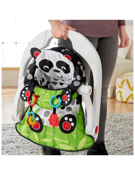 Silla Portátil Bebés Fisher-Price Panda con Juguetes Silla Portátil Bebés Fisher-Price Panda con Juguetes
