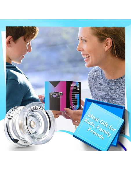 Yoyo MAGICYOYO K2 Cristal Blanco para Niños y Adultos Yoyo MAGICYOYO K2 Cristal Blanco para Niños y Adultos