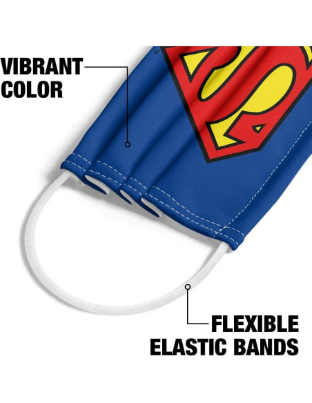 Máscara Facial Reutilizable Popfunk Superman con Alambre Nasal Máscara Facial Reutilizable Popfunk Superman con Alambre Nasal