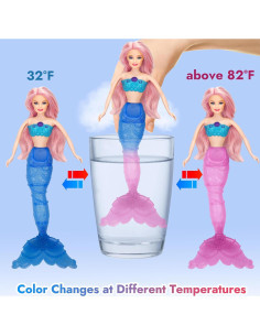 Muñeca Sirena Bettina que Cambia de Color con Accesorios 2