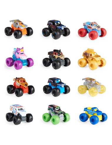 Camiones Monstruo Mini Monster Jam Paquete de 12 1:87