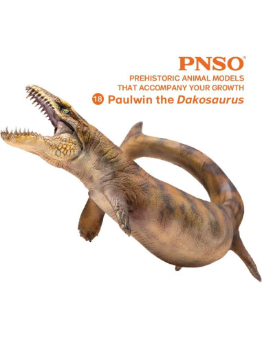 Modelo de Dinosaurio Paulwun El Dakosaurus PNSO 11.4 cm