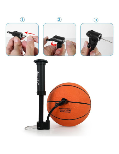 Balón de Baloncesto Aoneky Tamaño 3 con Bomba - Paquete 10