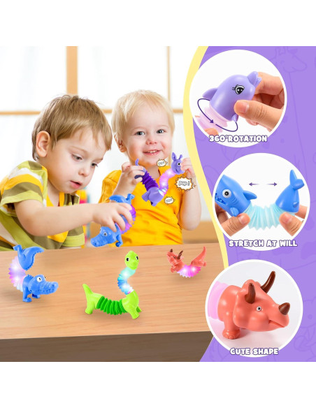 Juguetes Antiestrés LED de Animales Delighkidz para Niños Juguetes Antiestrés LED de Animales Delighkidz para Niños