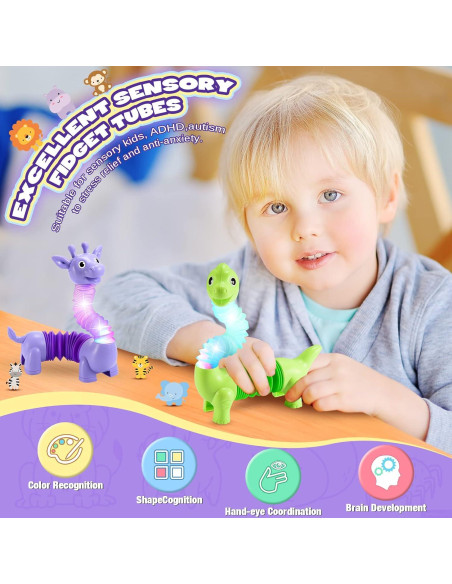 Juguetes Antiestrés LED de Animales Delighkidz para Niños Juguetes Antiestrés LED de Animales Delighkidz para Niños