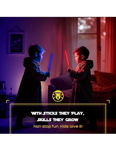 Palillos Lightsaber Sabersticks LED 12 Modos 26 cm