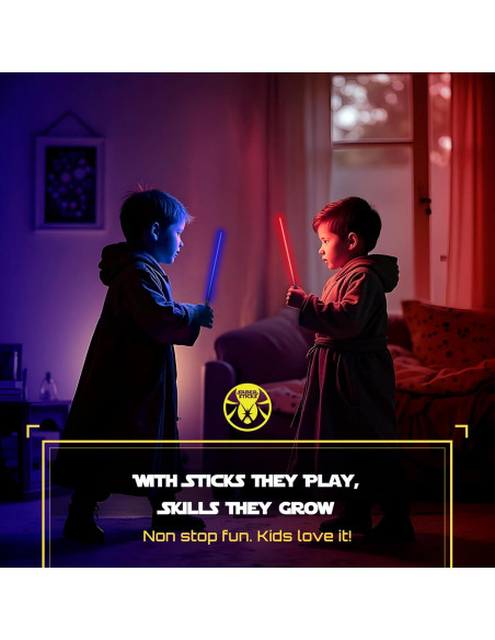 Palillos Lightsaber Sabersticks LED 12 Modos 26 cm Palillos Lightsaber Sabersticks LED 12 Modos 26 cm