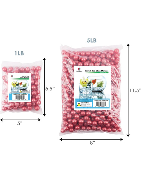 Canicas de Vidrio Galashield Rojas Escarlata 2.27 kg 420 pcs Canicas de Vidrio Galashield Rojas Escarlata 2.27 kg 420 pcs