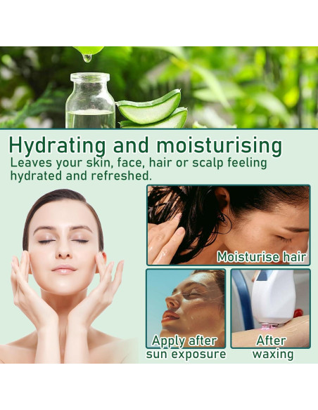 Gel de Aloe Vera Puro LingHaoLH 249.6 g Hidratante Facial Gel de Aloe Vera Puro LingHaoLH 249.6 g Hidratante Facial