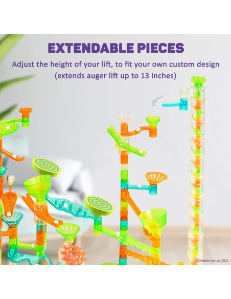 Extensión Elevador de Auger Marble Genius 33 cm para Canicas Extensión Elevador de Auger Marble Genius 33 cm para Canicas