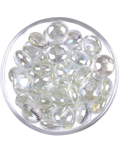 Gemas de vidrio plano KINGOU 17-20 mm para decoración