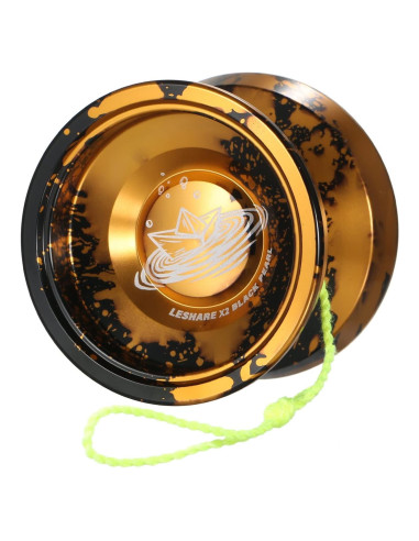 Yoyo Profesional LESHARE T1 Doble Modo - Negro Dorado
