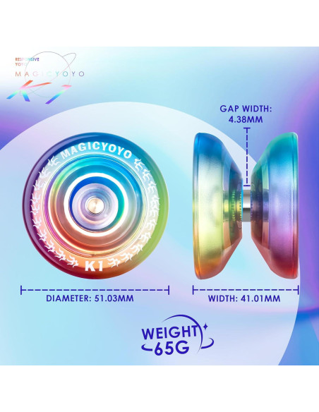 Yo-Yo Profesional V11 MagicYoyo + K1 para Principiantes Yo-Yo Profesional V11 MagicYoyo + K1 para Principiantes