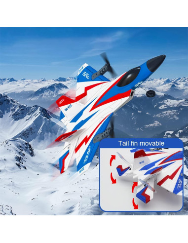Avión RC F-22 Leopmase con Estabilizador y 2 Baterías