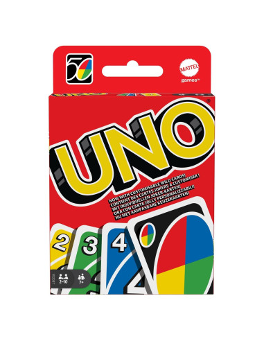 Juego de Cartas UNO Clásico Mattel - 112 Cartas - Comodines