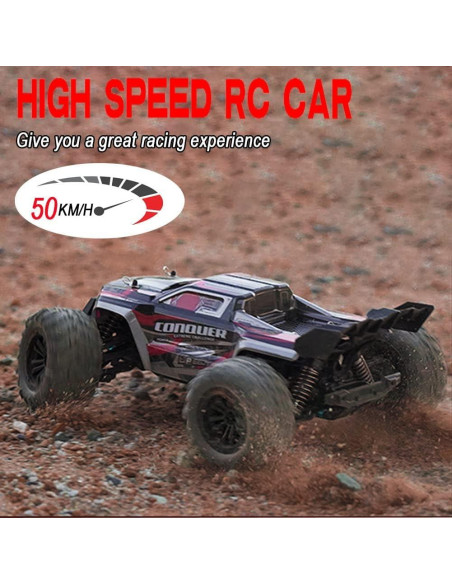 Coche RC 1:16 Yidedraw Conquer Rojo 50 KMH 4WD Todo Terreno Coche RC 1:16 Yidedraw Conquer Rojo 50 KMH 4WD Todo Terreno