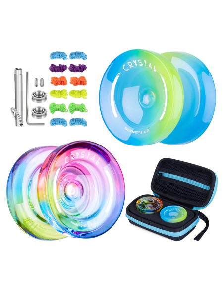 Yoyo K2 de Cristal - Paquete de 2 Yoyos Responsivos Yoyo K2 de Cristal - Paquete de 2 Yoyos Responsivos