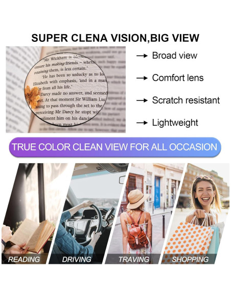 Gafas de Lectura OCCI CHIARI para Mujeres 5.0x Modernas Gafas de Lectura OCCI CHIARI para Mujeres 5.0x Modernas