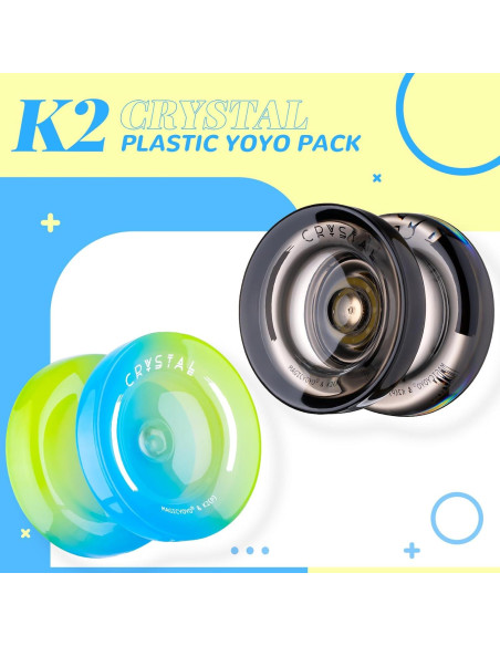 Yoyo Profesional K2 para Niños y Adultos + 12 Cuerdas Yoyo Profesional K2 para Niños y Adultos + 12 Cuerdas