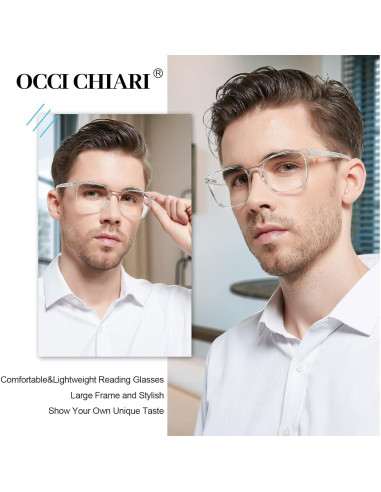 Gafas de Lectura OCCI CHIARI 5.0x Anchas para Hombres