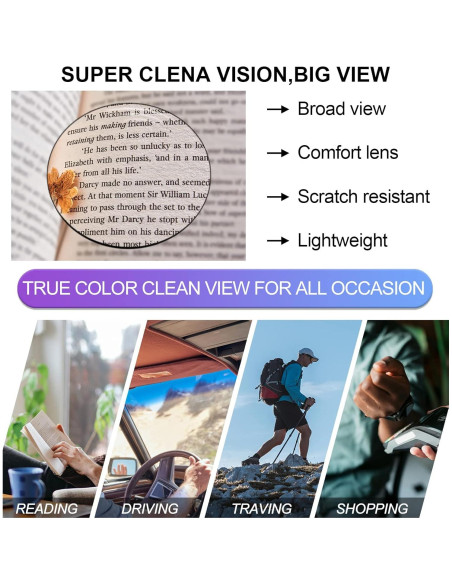Gafas de Lectura OCCI CHIARI 1.75x para Hombres Grandes Gafas de Lectura OCCI CHIARI 1.75x para Hombres Grandes