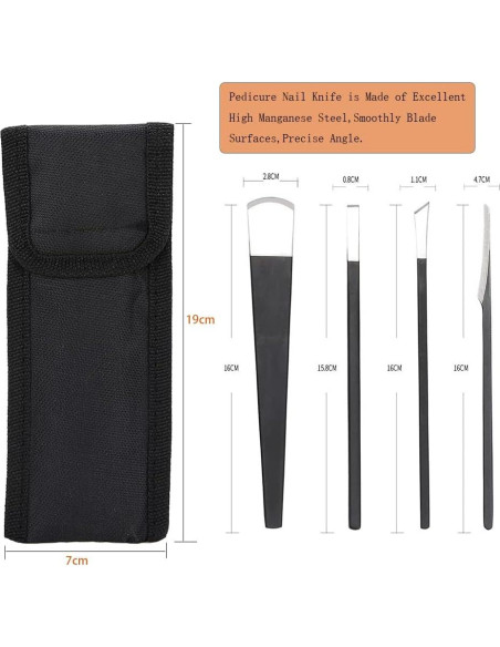 Kit de Cuchillos de Pedicura Watris Veiyi 4PCS - Acero 160mm Kit de Cuchillos de Pedicura Watris Veiyi 4PCS - Acero 160mm