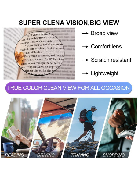 Gafas de Lectura OCCI CHIARI 5.0x Anchas para Hombres Gafas de Lectura OCCI CHIARI 5.0x Anchas para Hombres
