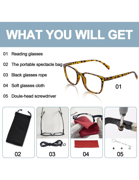Gafas de Lectura OCCI CHIARI 5.0x Anchas para Hombres Gafas de Lectura OCCI CHIARI 5.0x Anchas para Hombres