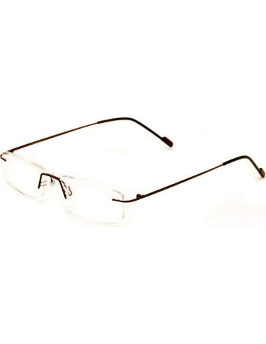 Gafas de lectura ligeras Free Vision 2.25x bronce sin montura