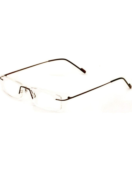 Gafas de lectura ligeras Vision World 1.25x bronce sin montura Gafas de lectura ligeras Vision World 1.25x bronce sin montura