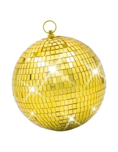 Bola de Disco Espejo Oro 20,32 cm Javik para Fiestas