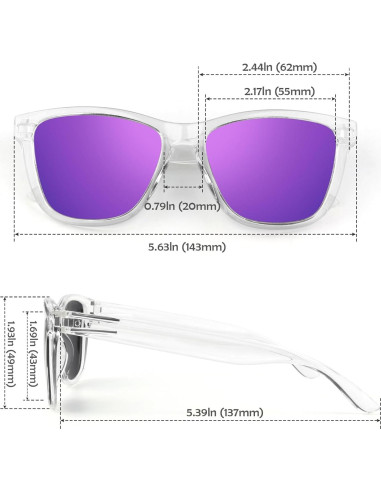 Gafas de sol polarizadas LINVO HD UV400 para hombres y mujeres