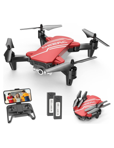 Dron Mini DEERC D20 con Cámara HD 720P y 2 Baterías