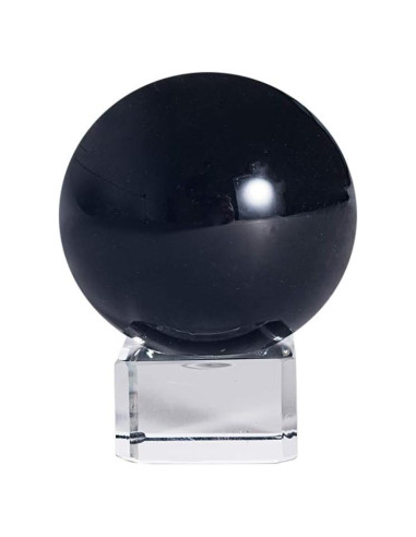Bola de Cristal K9 50mm LONGWIN con Soporte Negro