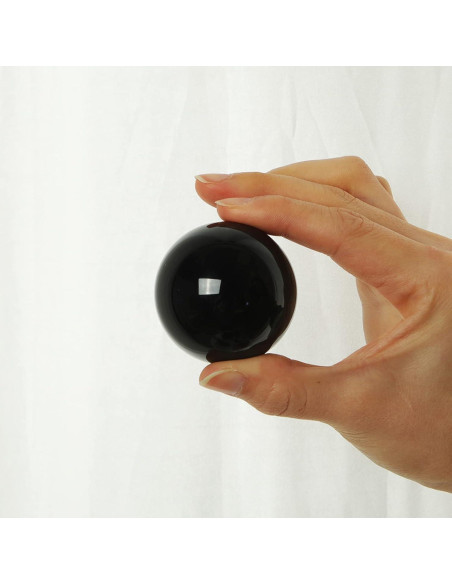 Bola de Cristal K9 50mm LONGWIN con Soporte Negro Bola de Cristal K9 50mm LONGWIN con Soporte Negro