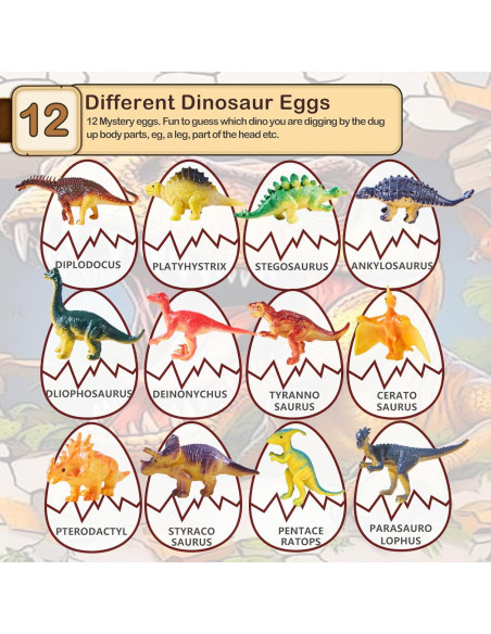 Huevos de Pascua Rellenos Jiaxin - Kit Excavación Dinosaurios Huevos de Pascua Rellenos Jiaxin - Kit Excavación Dinosaurios
