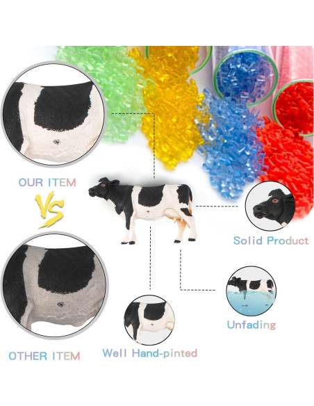 Figura de Vaca Realista LC JoyCre para Niños 5 cm Figura de Vaca Realista LC JoyCre para Niños 5 cm
