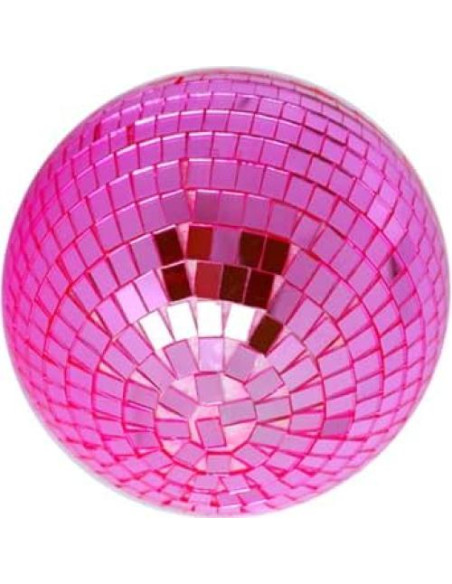 Bola de Espejo Disco Rosa 15 cm para Fiestas y Decoraciones Bola de Espejo Disco Rosa 15 cm para Fiestas y Decoraciones