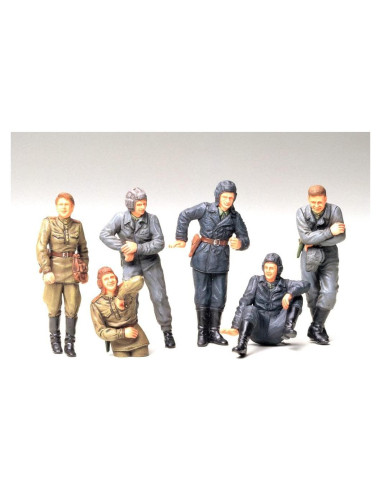 Figuras de Tripulación de Tanque Ruso Tamiya 1/35