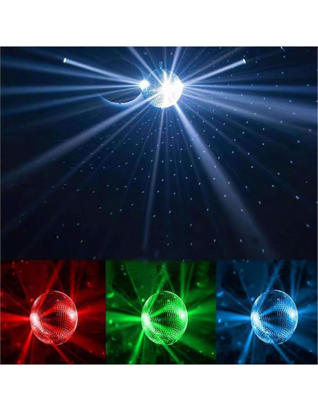 Spotlight LED 12W Jinda Audio 4 Colores Efectos DJ Spotlight LED 12W Jinda Audio 4 Colores Efectos DJ