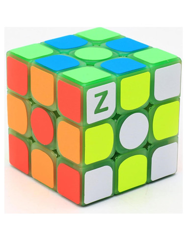 Cubo de Velocidad Luminiscente Verde AMAZA 3x3 para Adultos