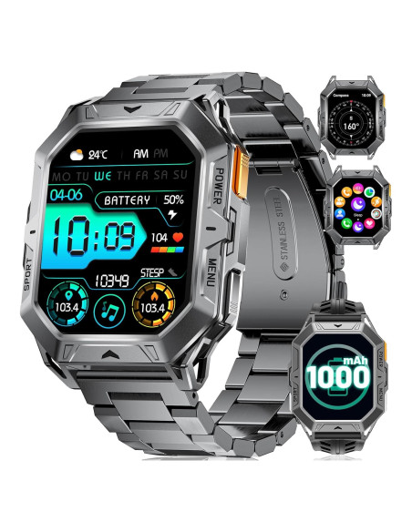 Reloj Inteligente Militar LIGE TX1-E 2.13" AMOLED Salud Reloj Inteligente Militar LIGE TX1-E 2.13" AMOLED Salud