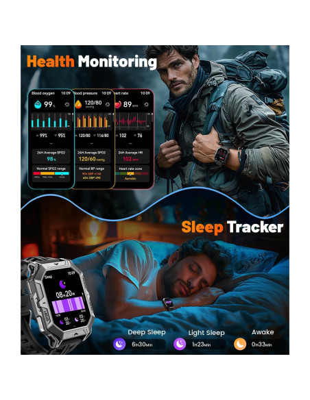 Reloj Inteligente Militar LIGE TX1-E 2.13" AMOLED Salud Reloj Inteligente Militar LIGE TX1-E 2.13" AMOLED Salud