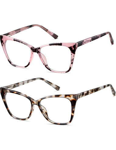 Gafas de lectura LKEYE estilo gato ojo 4.0D grandes UV400
