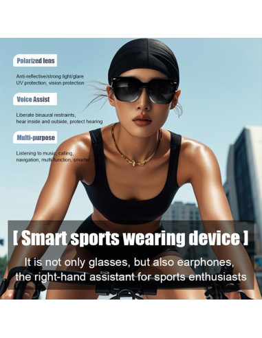 Gafas Inteligentes Piluyaa YJ-GS-01 Audio Bluetooth UV400