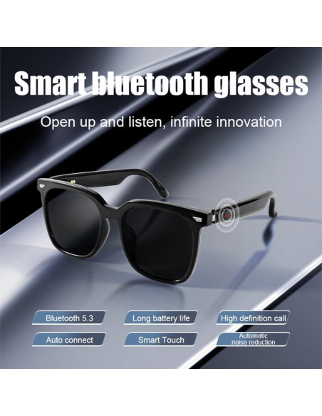 Gafas Inteligentes Piluyaa YJ-GS-01 Audio Bluetooth UV400 Gafas Inteligentes Piluyaa YJ-GS-01 Audio Bluetooth UV400