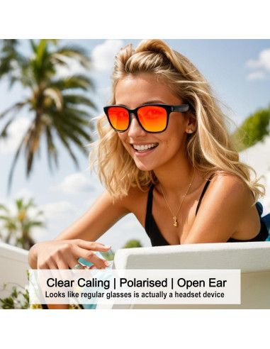 Gafas Bluetooth Giinova Unisex con Altavoz y Lentes Polarizados