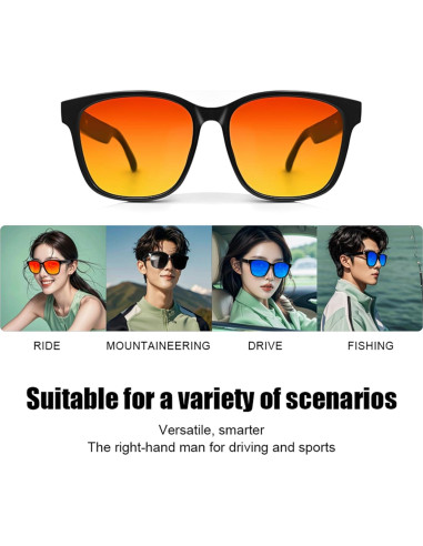 Gafas Bluetooth Giinova Unisex con Altavoz y Lentes Polarizados
