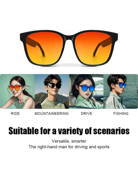 Gafas Bluetooth Giinova Unisex con Altavoz y Lentes Polarizados Gafas Bluetooth Giinova Unisex con Altavoz y Lentes Polarizados