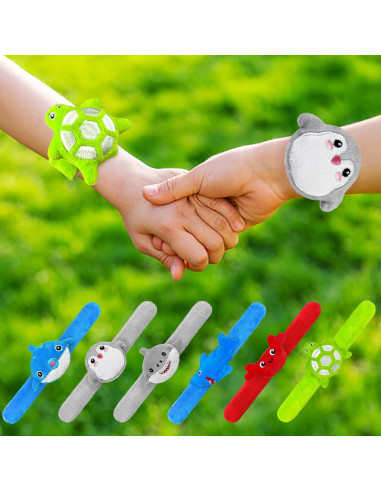 12 Pulseras de Golpe Animales Marinos XIPEGPA 20 cm 6 Estilos